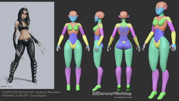 Этапы работы 3D-художника по персонажам